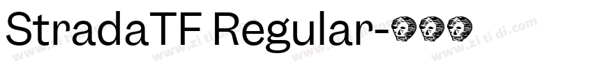 StradaTF Regular字体转换